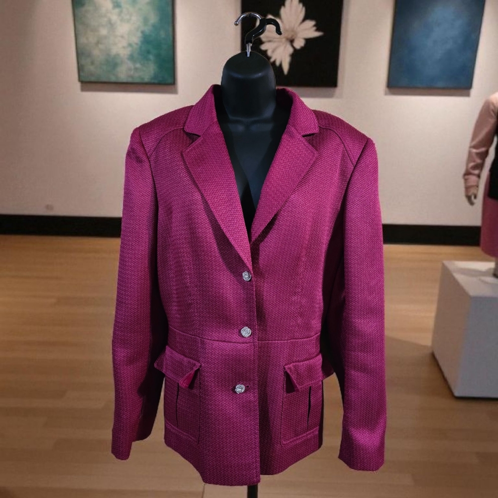 Tahari Women's Fuchsia Blazer